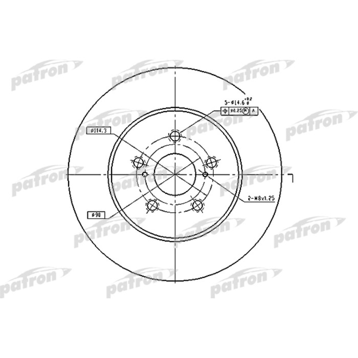 Диск тормозной Patron PBD4493