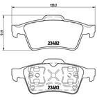 Колодки тормозные BREMBO P59044 3112206 Колодки тормозные BREMBO P59044 3112206