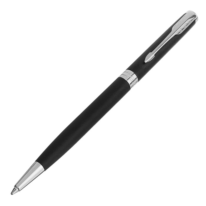 Ручка шариковая Parker Sonnet Core Slim Matte Black CT M, корпус чёрный матовый/ хром, чёрные чернила (1931525)