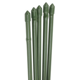 Колышек для подвязки растений, h = 90 см, d = 0.8 см, набор 5 шт., металл в пластике, «Бамбук»