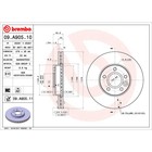 Диск тормозной Brembo 09A90510 3110937 Диск тормозной Brembo 09A90510 3110937