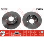 Диск тормозной TRW DF2591 3111279 - фото 68642