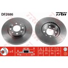 Диск тормозной TRW DF2686 3111287 - фото 68645