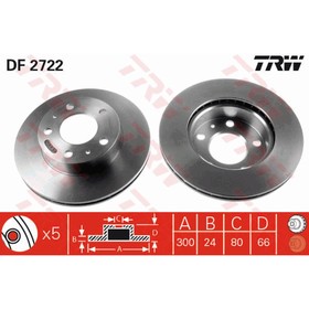 Диск тормозной TRW DF2722 3111290