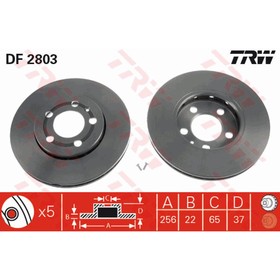 Диск тормозной TRW DF2803 3111299