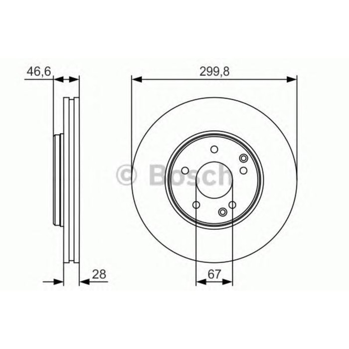 Диск тормозной BOSCH 0986479R79