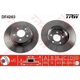 Диск тормозной TRW DF4263 3111351