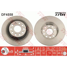 Диск тормозной TRW DF4558 3111430