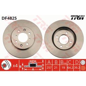 Диск тормозной TRW DF4825 3111453