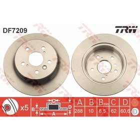 Диск тормозной TRW DF7209 3111531