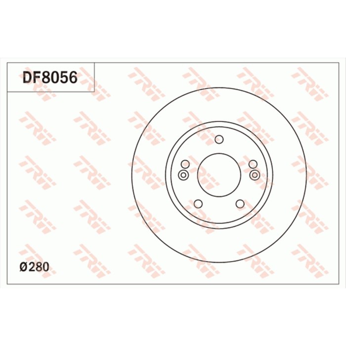 Диск тормозной TRW DF8056