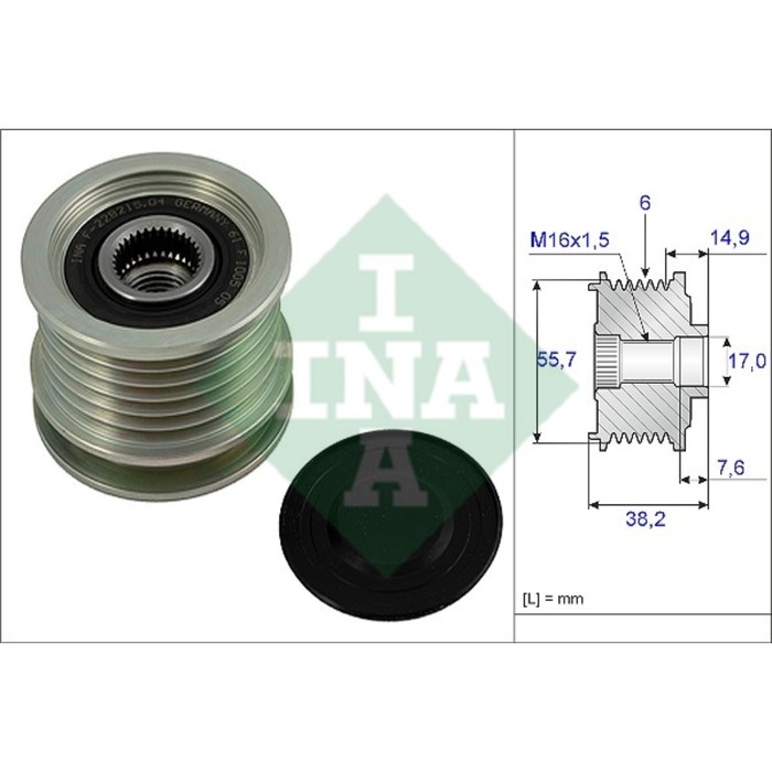 Шкив генератора INA 535001310