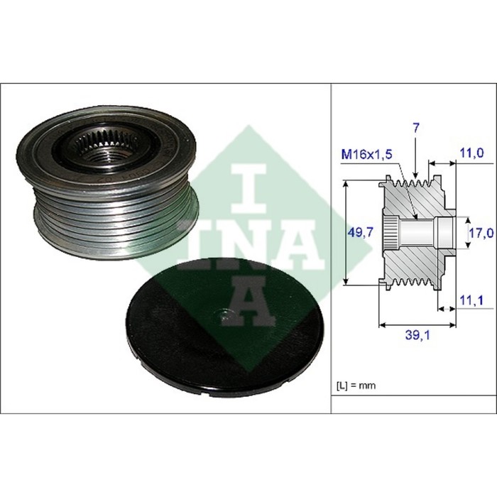 Шкив генератора INA 535008410