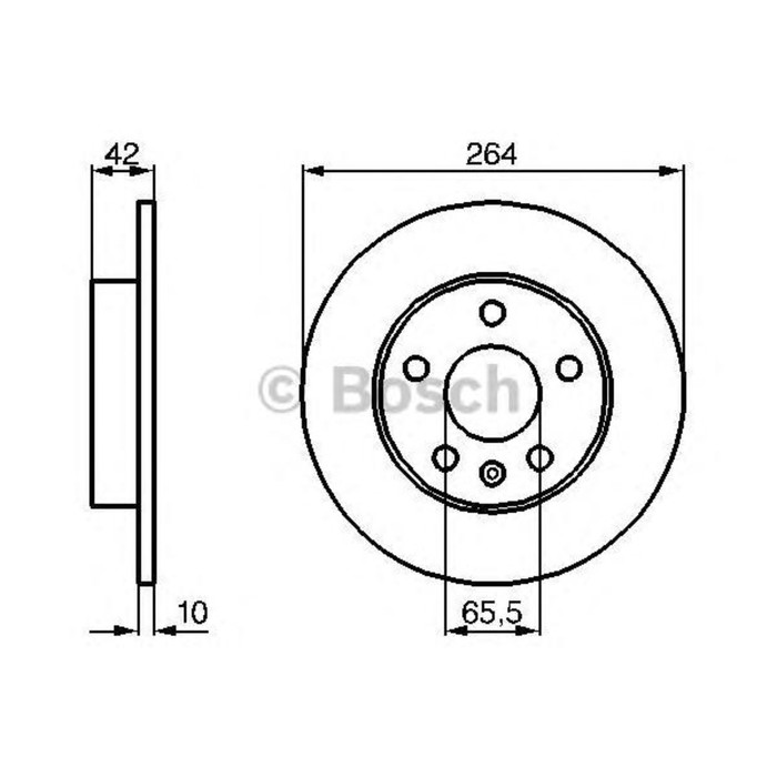 Диск тормозной BOSCH 0986478884