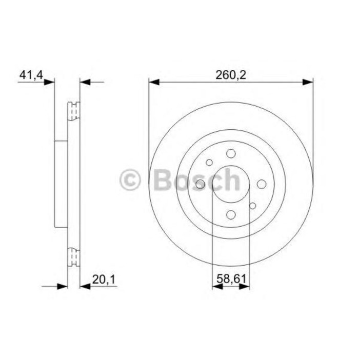 Диск тормозной BOSCH 0986479346