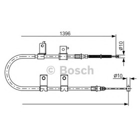 Трос стояночного тормоза  Bosch 1987482083 3138075