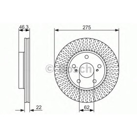 Диск тормозной  Bosch 0986479341 3110724