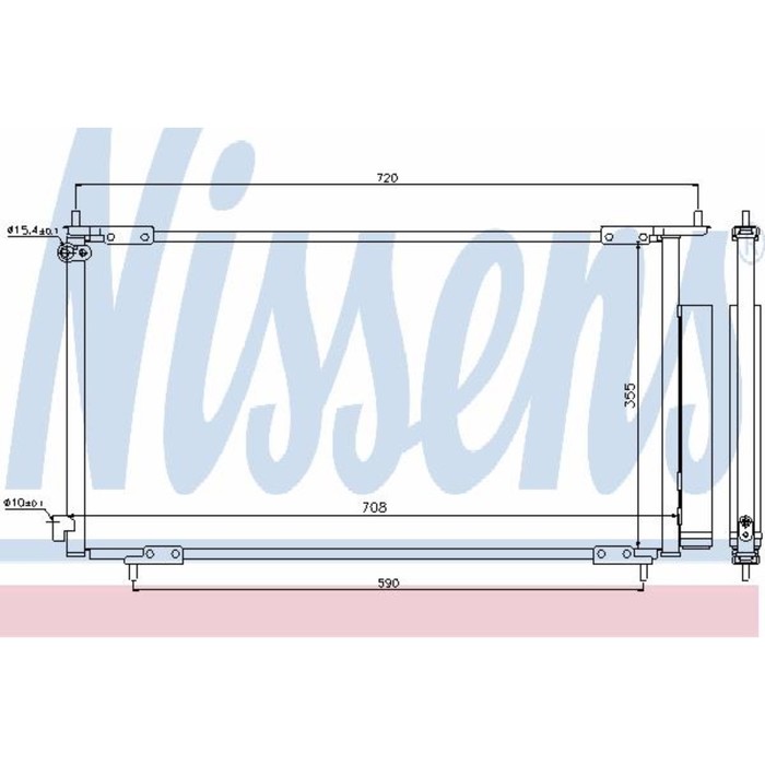 Радиатор кондиционера NISSENS 94772