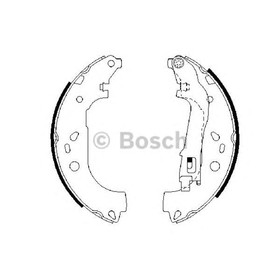 Колодки барабанные BOSCH 0986487717 3152139