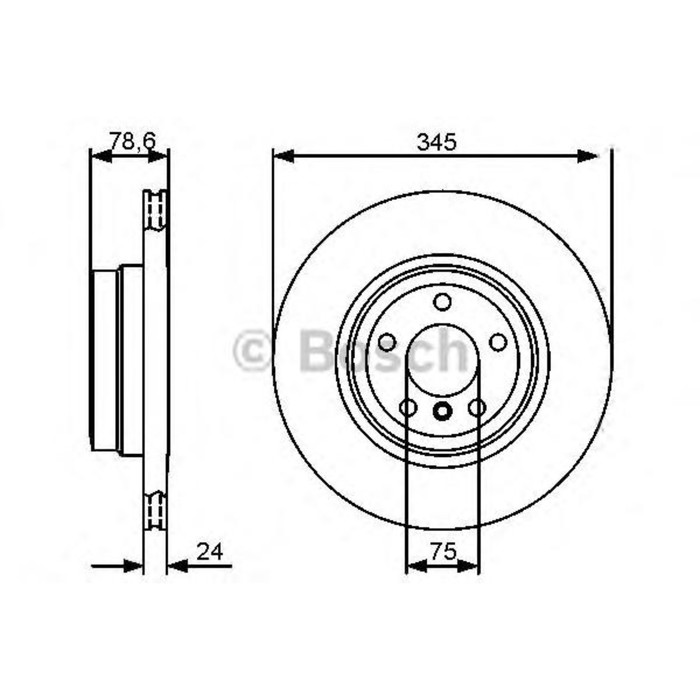 Диск тормозной BOSCH 0986479443