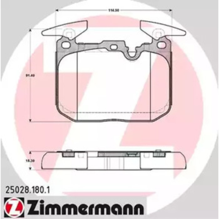 Диск тормозной ZIMMERMANN 25028.180.1