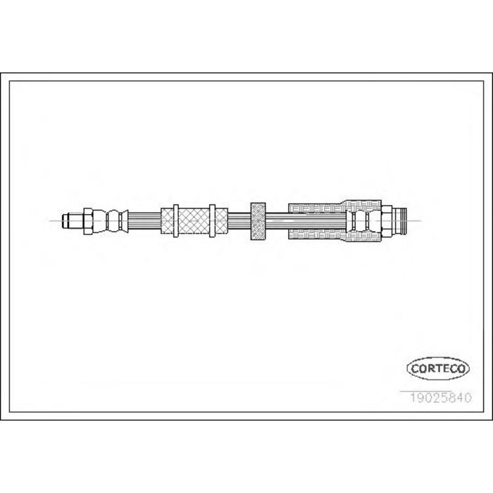 Шланг тормозной  CORTECO 19025840