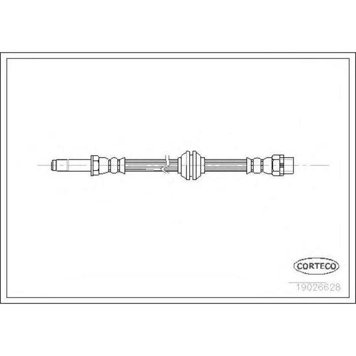 Шланг тормозной  CORTECO 19026628