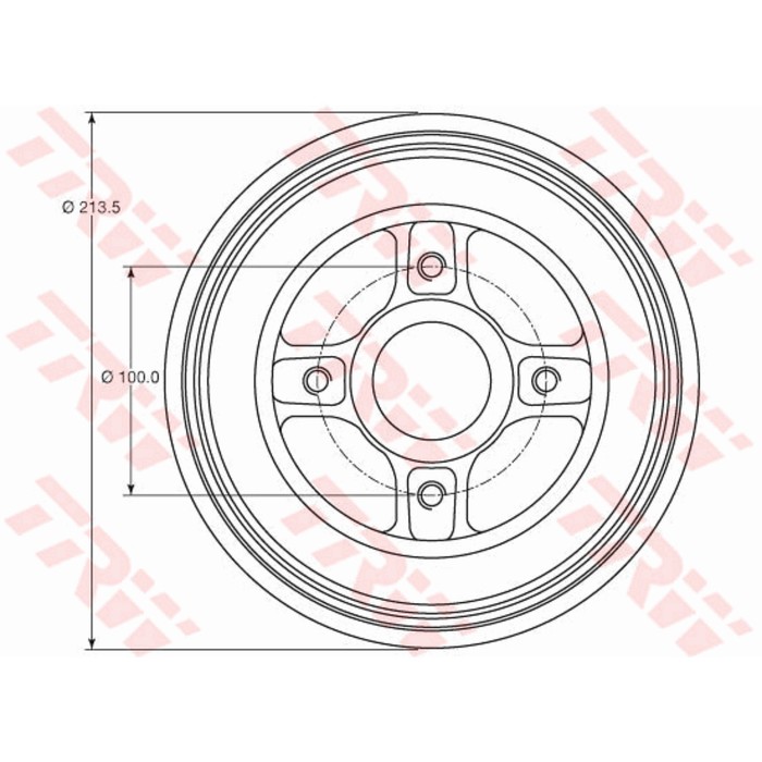 Барабан тормозной  TRW DB4214MR