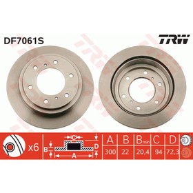 Диск тормозной TRW DF7061S 3151519