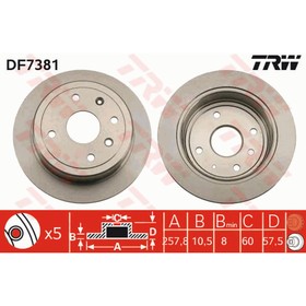 Диск тормозной TRW DF7381 3151524