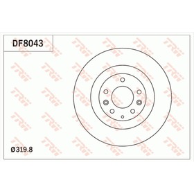 Диск тормозной TRW DF8043 3151530