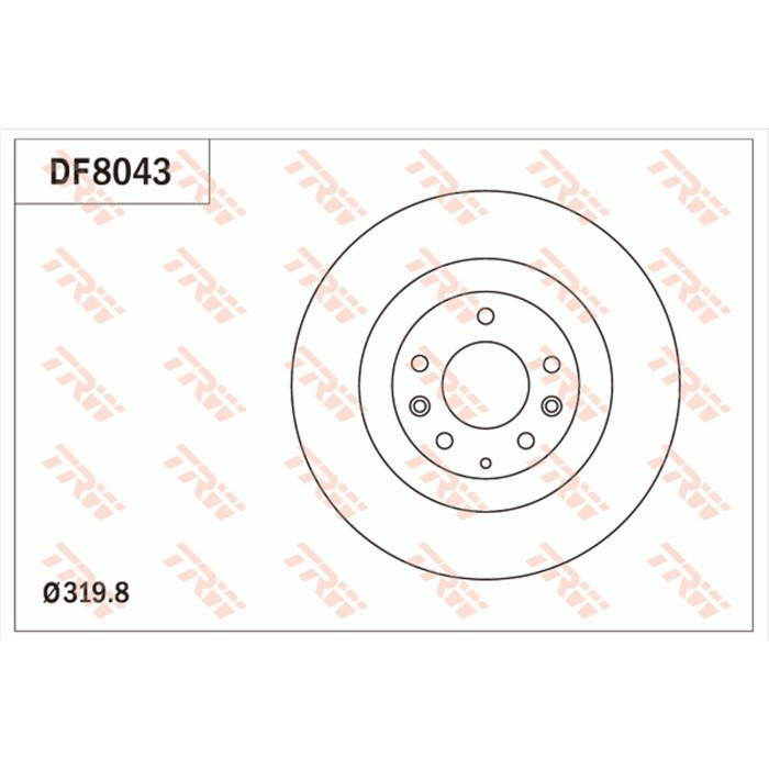 Диск тормозной TRW DF8043