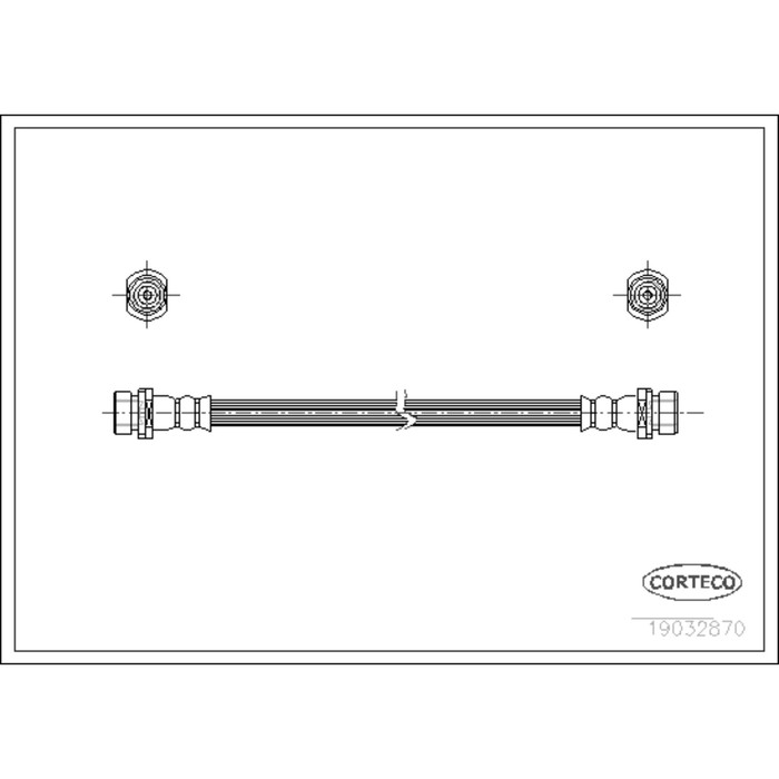 Шланг тормозной Corteco 19032870