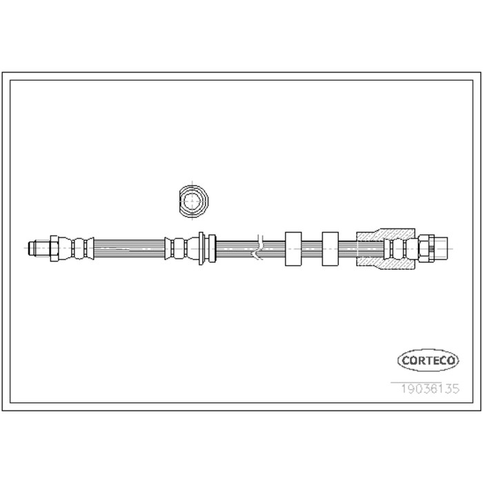 Шланг тормозной Corteco 19036135