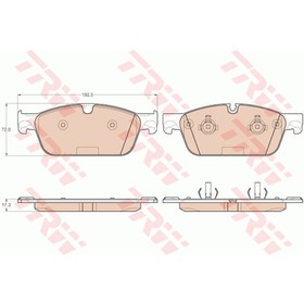 Колодки тормозные TRW GDB1970 3151580
