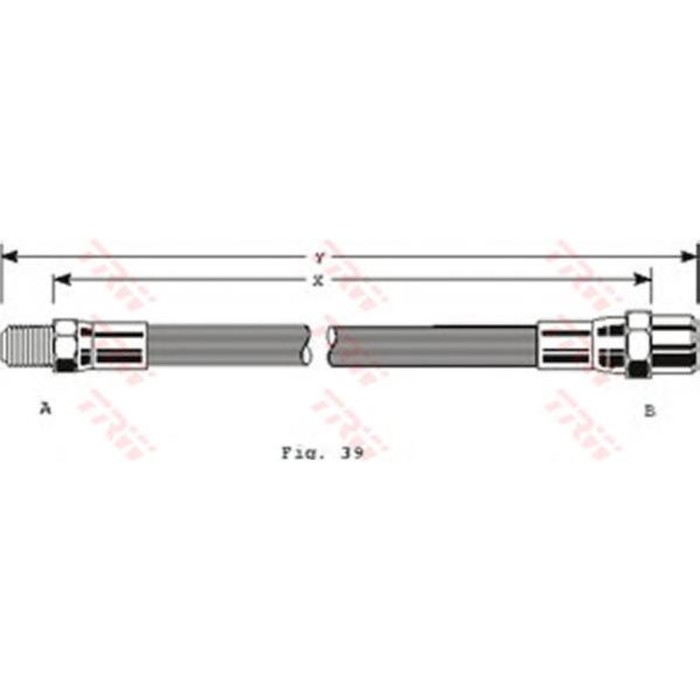 Шланг тормозной  TRW PHB229