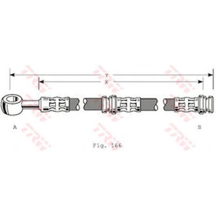 Шланг тормозной  TRW PHD346