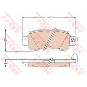 Колодки тормозные TRW GDB3539 3151598