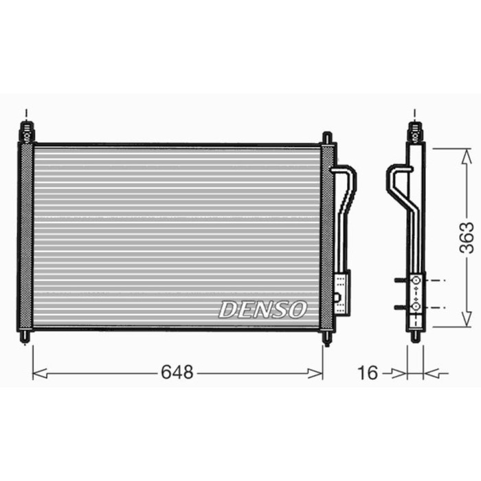 Радиатор кондиционера Denso DCN10006