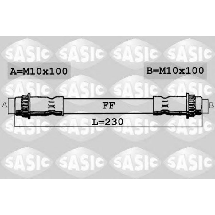 Шланг тормозной  SASIC 6604031