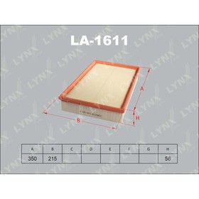 Фильтр воздушный LYNXauto LA1611 3167622