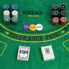 Покер, набор для игры (карты 2 колоды, фишки 240 шт.), 60 х 90 см, микс - фото 5102870