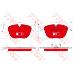Колодки тормозные дисковые TRW GDB1726DTE 3157256
