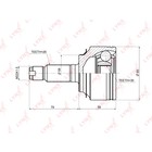 LYNXauto CO3649 ШРУС наружный | перед прав/лев | 3166557