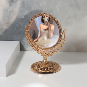 Зеркало настольное «Ажур», с увеличением, d зеркальной поверхности — 10 см, цвет бронзовый в Донецке
