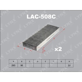 Фильтр салонный LYNXauto LAC508C 3167977