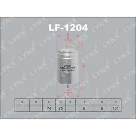 Фильтр топливный LYNXauto LF1204 3168124