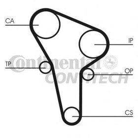 Ремень ГРМ Contitech CT513 3158841