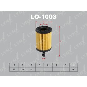 Фильтр масляный LYNXauto LO1003 3168230