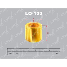 Фильтр масляный LYNXauto LO122 3168253